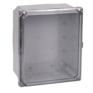 Polycarbonate Enclosure 10" x 8" x 4" | Clear Four Screw Cover  | SH10084SCF