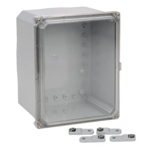 Polycarbonate Enclosure 10" x 8" x 6" | Clear Four Screw Cover | SH10086SC