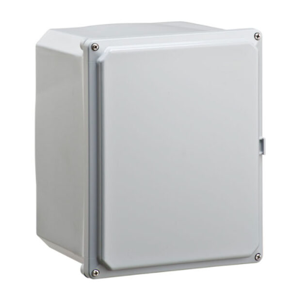 Polycarbonate Enclosure 10" x 8" x 6" | Hinged Opaque Four Screw Cover | SH10086SF