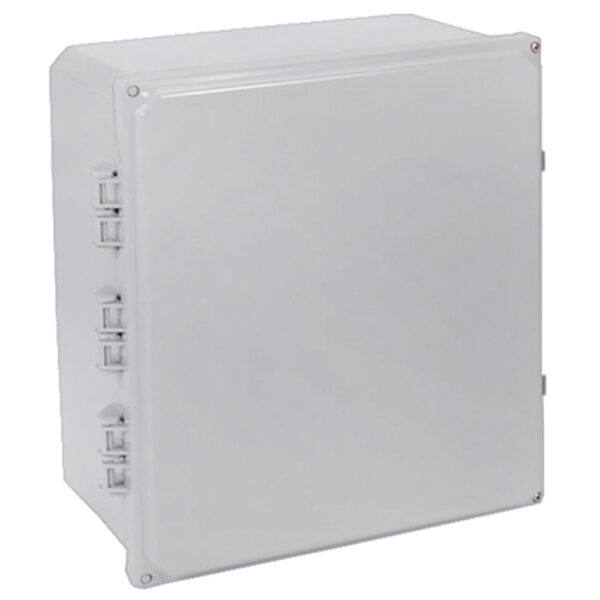 Polycarbonate Enclosure 12" x 10" x 6" | Hinged Opaque Two Screw Cover  | SH12106H