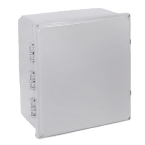 Polycarbonate Enclosure 12" x 10" x 6" | Hinged Opaque Two Screw Cover  | SH12106H-6P