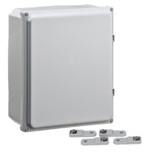 Polycarbonate Enclosure 12" x 10" x 6" | Four Screw Opaque Cover | SH12106S