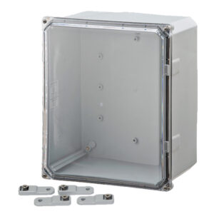 Polycarbonate Enclosure 12" x 10" x 6" | Clear Four Screw Cover  | SH12106SC