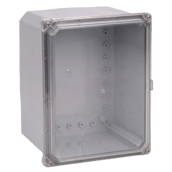 Polycarbonate Enclosure 12" x 10" x 6" | Clear Four Screw Cover  | SH12106SCF