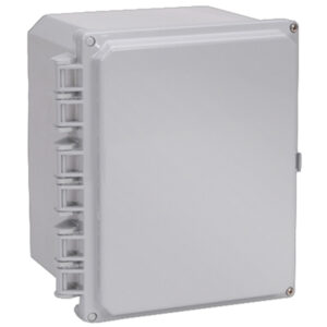 Polycarbonate Enclosure 14" x 12" x 6" | Hinged Opaque Two Screw Cover | SH141206H