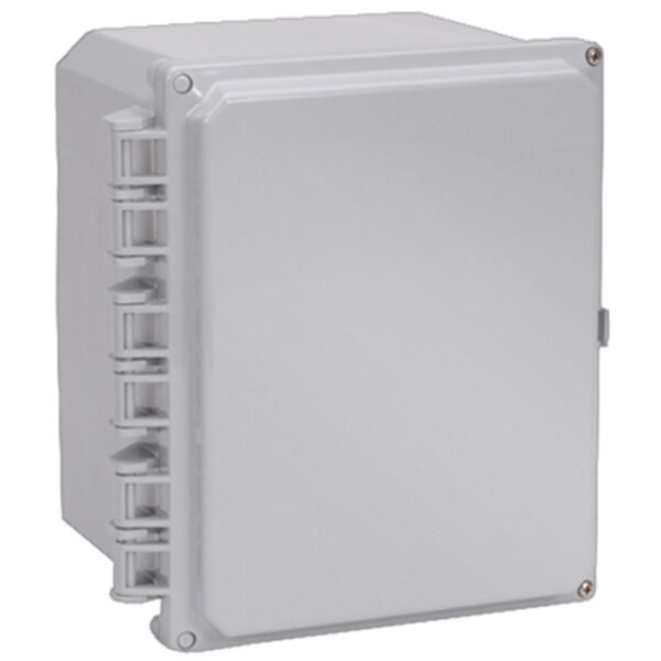 Polycarbonate Enclosure 14" x 12" x 6" | Hinged Opaque Two Screw Cover | SH141206H