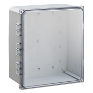 Polycarbonate Enclosure 14" x 12" x 6" | Two Screw Clear Cover | SH141206HC-6P
