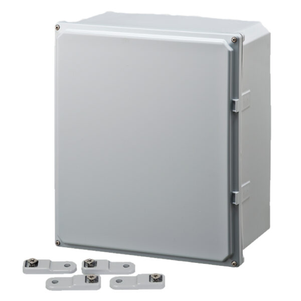 Polycarbonate Enclosure 14" x 12" x 6" | Hinged Opaque Four Screw Cover | SH141206S