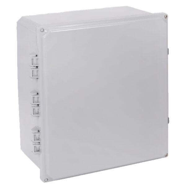 Polycarbonate Enclosure 16" x 14" x 7" | Two Screw Opaque Hinged Cover | SH161407H-6P