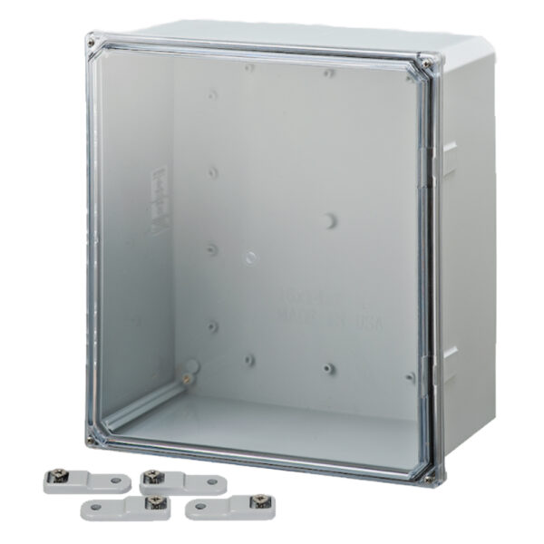 Polycarbonate Enclosure 16" x 14" x 7" | Clear Four Screw Cover  | SH161407SC