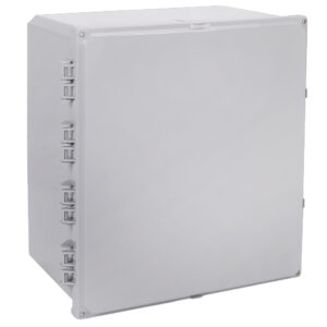 Polycarbonate Enclosure 18" x 16" x 10" | Two Screw Opaque Hinged Cover | SH181610HF