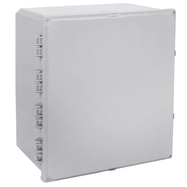 Polycarbonate Enclosure 18" x 16" x 10" | Four Screw Opaque Hinged Cover  | SH181610HF-6P