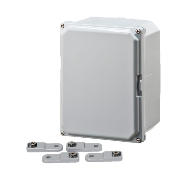 Polycarbonate Enclosure 8" x 6" x 4" | Opaque Four Screw Cover  | SH8064S