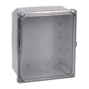 Polycarbonate Enclosure 8" x 6" x 4" | Clear Four Screw Cover | SH8064SCF