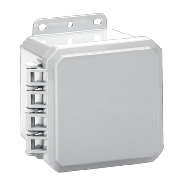 Polycarbonate Enclosure 5" x 5" x 3" | Hinged Opaque Cover Integrated Locking Latch  | SP5053