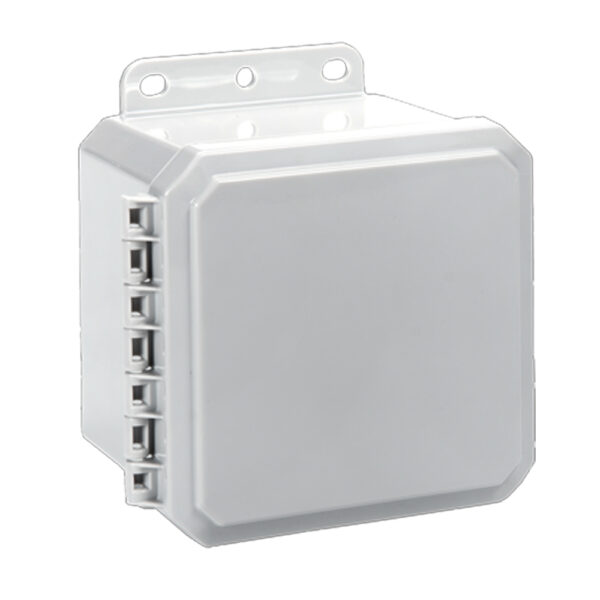 Polycarbonate Enclosure 5" x 5" x 3" | Low Profile Hinged Opaque Cover INT Locking Latch | SP5053LP