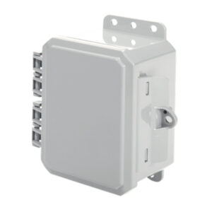 Polycarbonate Enclosure 6" x 4" x 4" | Hinged Opaque Cover Integrated Locking Latch  | SP6044