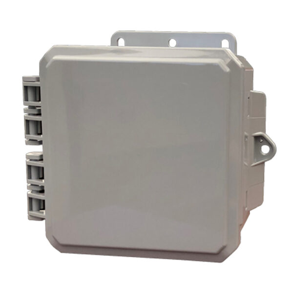 Polycarbonate Enclosure 6" x 6" x 3" | Hinged Opaque Cover Integrated Locking Latch | SP6063