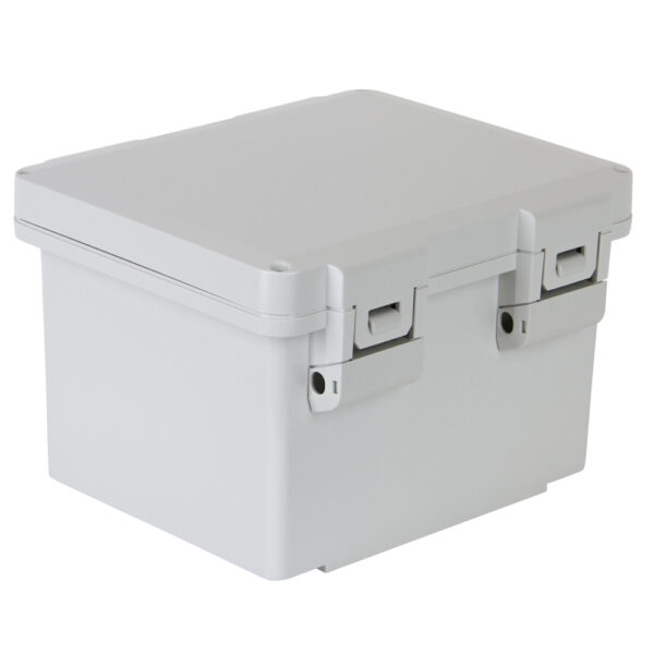 UL Polycarbonate 10x8x6 Polycon Enclosure | Hinged Non-Metal Latch