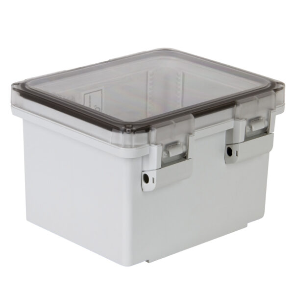 UL UL Polycarbonate 10x8x6 Polycon Enclosure | Hinged Non-Metal Latch