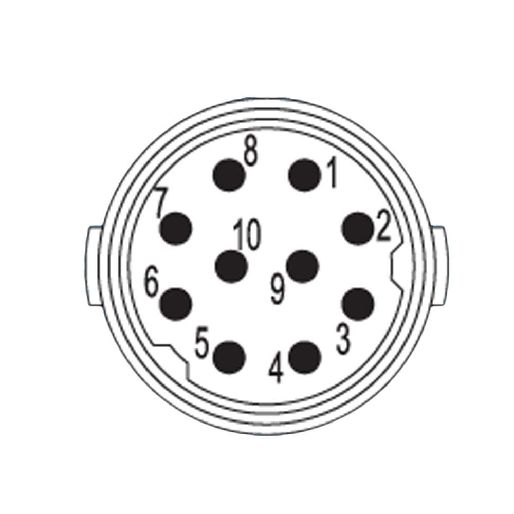 10-Pole Pin Insert with dip solder contacts length 10mm | S7.001.910.127