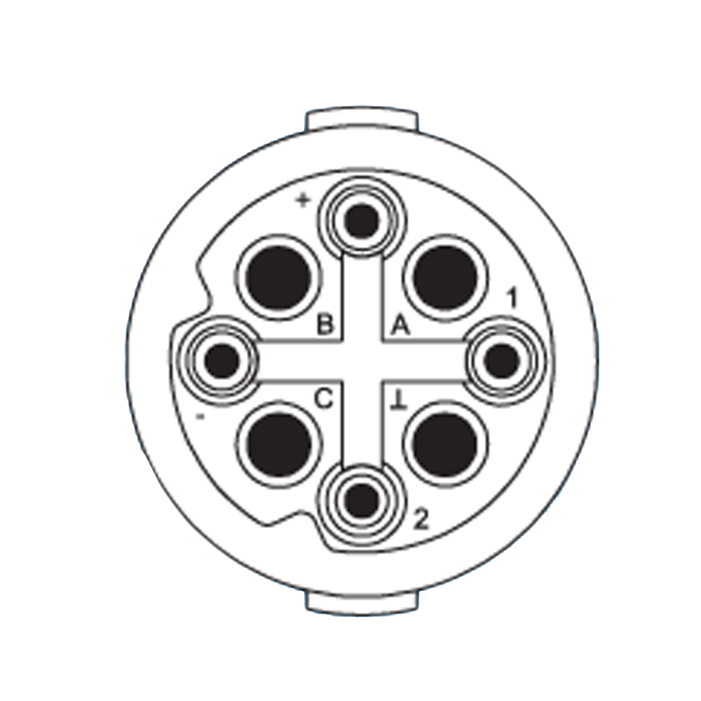 8-Pole 4+3+PE Socket Insert with dip solder contacts length 10mm | S7.001.943.108