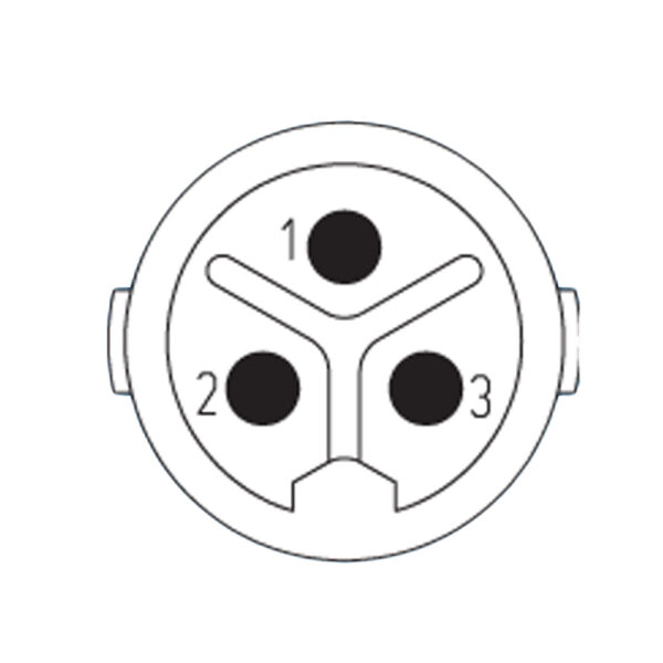 3-Pole (3x2mm) Socket Insert with dip solder contacts length 17mm | S7.001.983.118