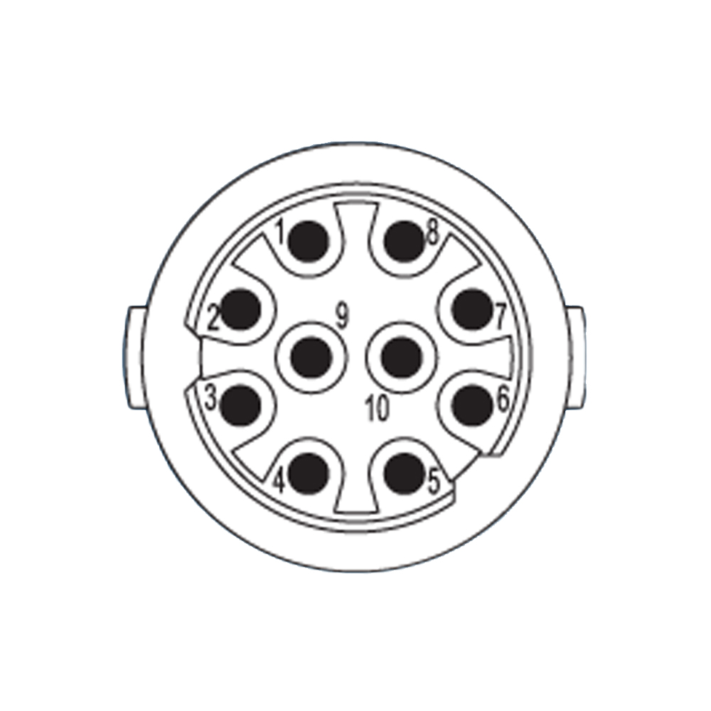 10-Pole Socket Insert without contacts | S7.003.910.102