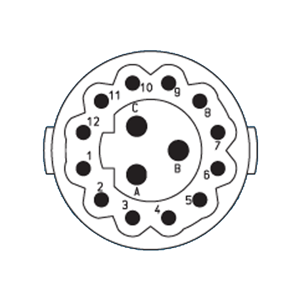 12+3-Pole Socket Insert without contacts | S7.003.985.102