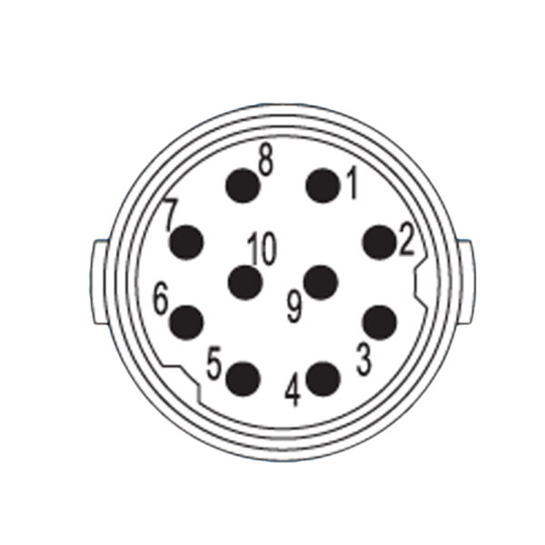 10-Pole Pin Insert without contacts | S7.053.910.101