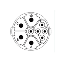 Insert 9 Pole Contacts & Configurations M23 Power Inserts | S7.084.909.101