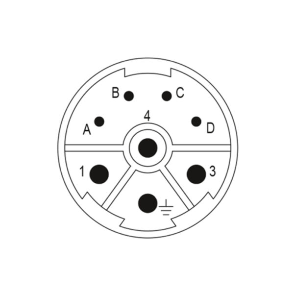 Insert 4+3+PE-pole Contacts & Configurations M23 Power Inserts | S7.084.943.101