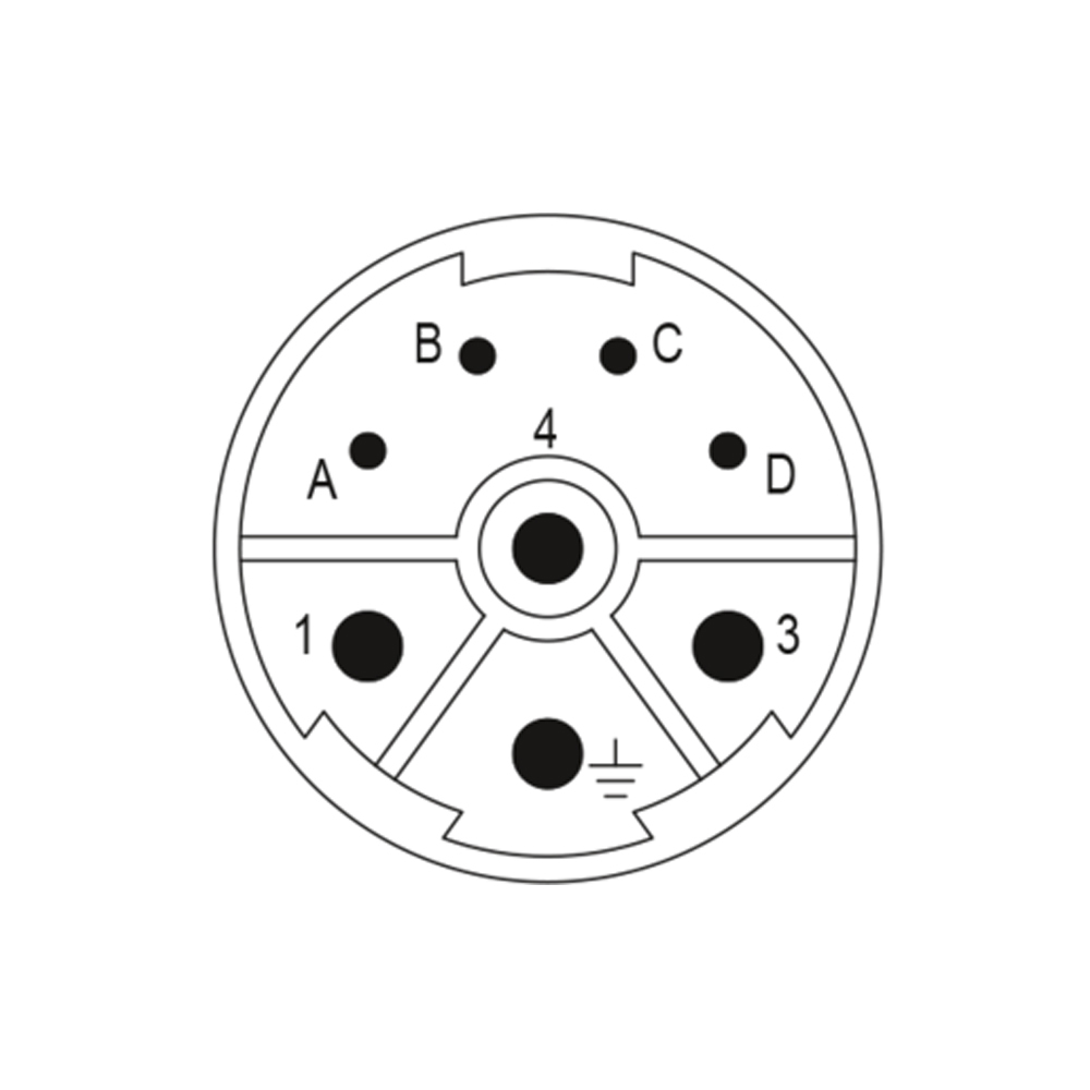 Insert 4+3+PE-pole Contacts & Configurations M23 Power Inserts | S7.084.943.101