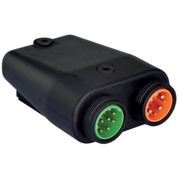 M12/M16 Signal TWINTUS Dual Signal & Power Connector - Black Conductive | S7.848.100.00B