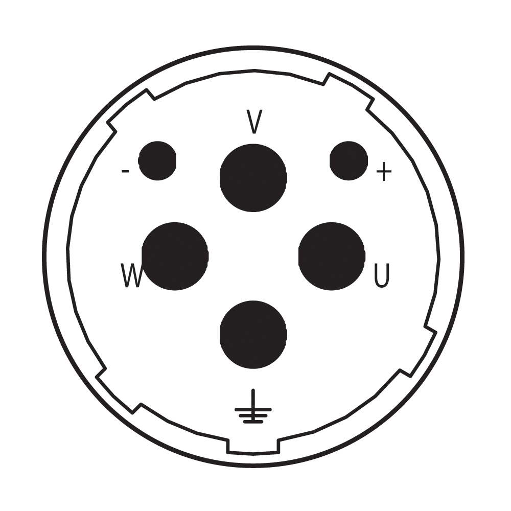 Circular Connectors Contacts & Configurations M40 Power Inserts | M40-2x3-PIN-PE