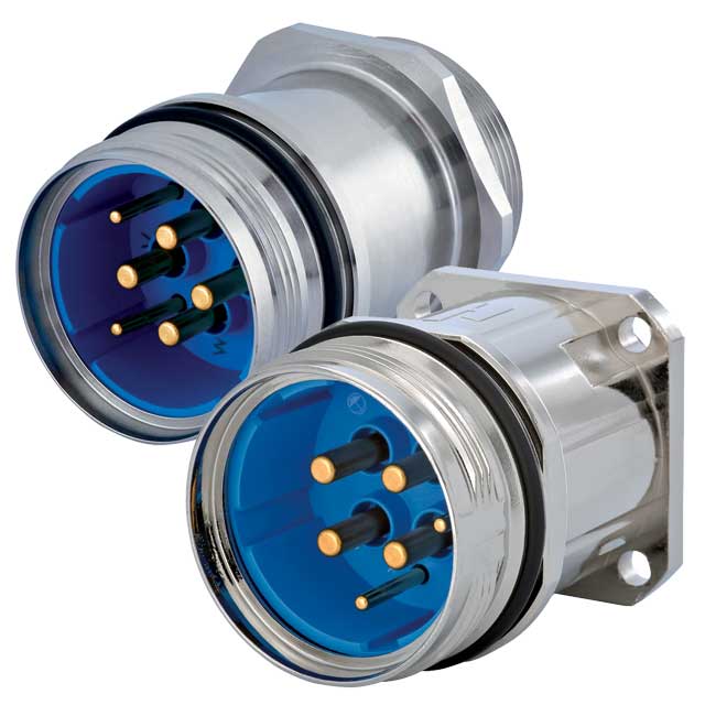 M40 Power Circular Connectors Panel Connectors Knurled Nut Female