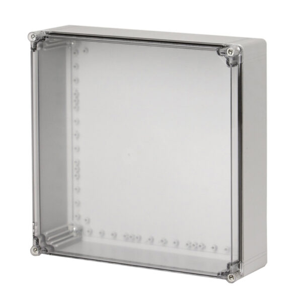 UL Fiberglass Reinforced Polyester Metric Enclosure | Plain Sides Transparent Cover | S3130084387TU