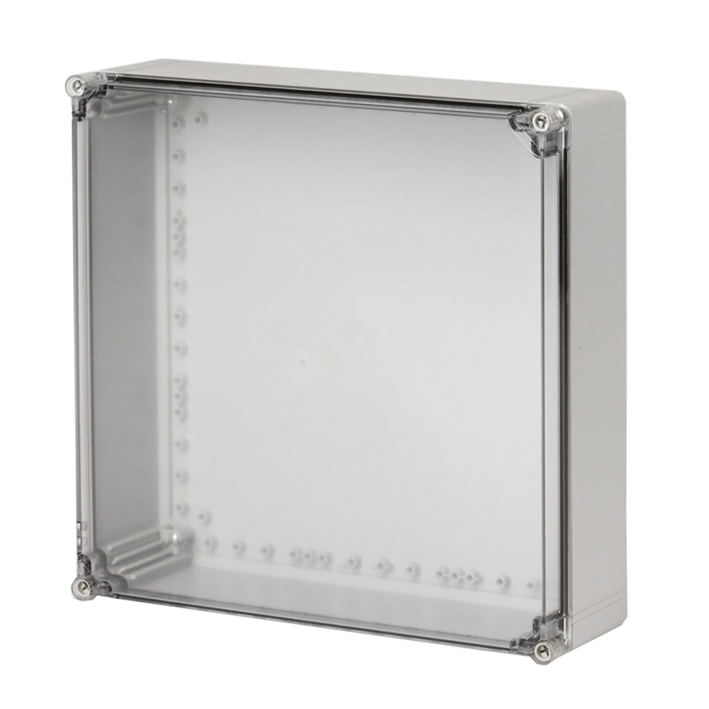 UL Fiberglass Reinforced Polyester Metric Enclosure | Plain Sides Transparent Cover | S3130084387TU