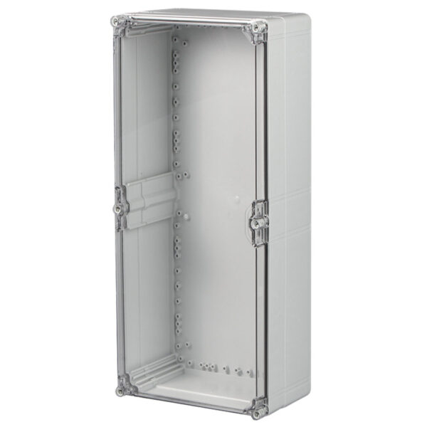 UL Fiberglass Reinforced Polyester Metric Enclosure | Plain Sides Transparent Cover | S3130084390TU