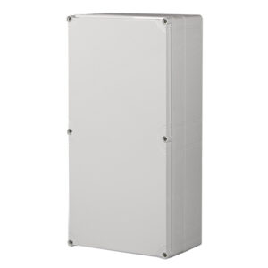 UL Fiberglass Reinforced Polyester Metric Enclosure | Plain Sides Gray Cover | S3130084673GU