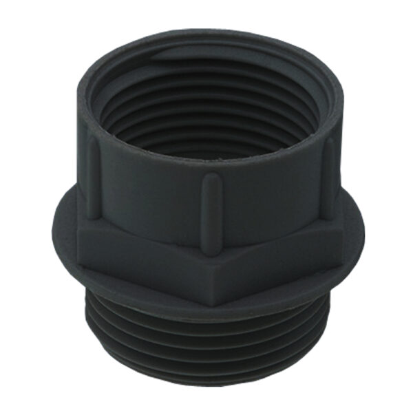 Nylon Thread Adapter PG 13/13.5 to 1/2" NPT Threads | AG-1312-BK