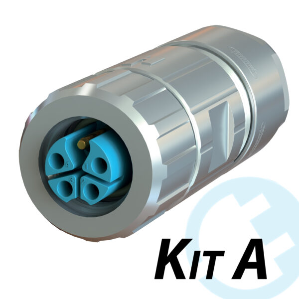 M12 Straight Power Connector Kit | FS1100K1416