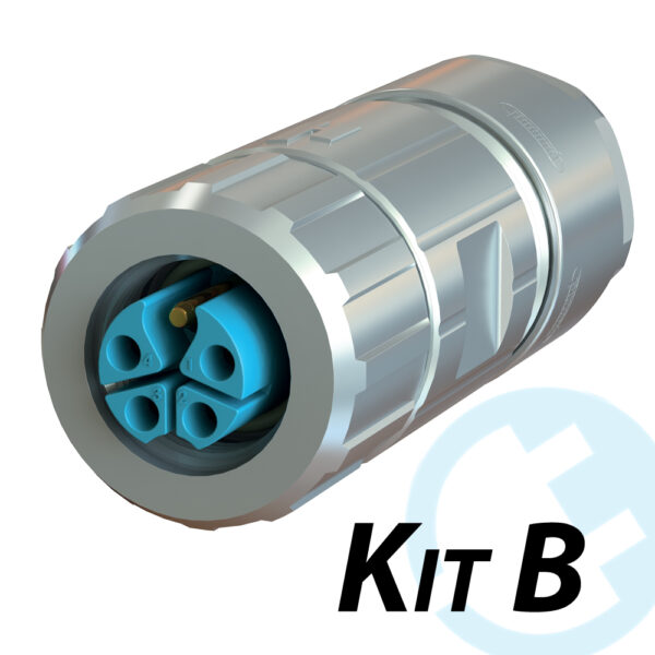 M12 Power straight Connector - Kit B | FS1100L1416