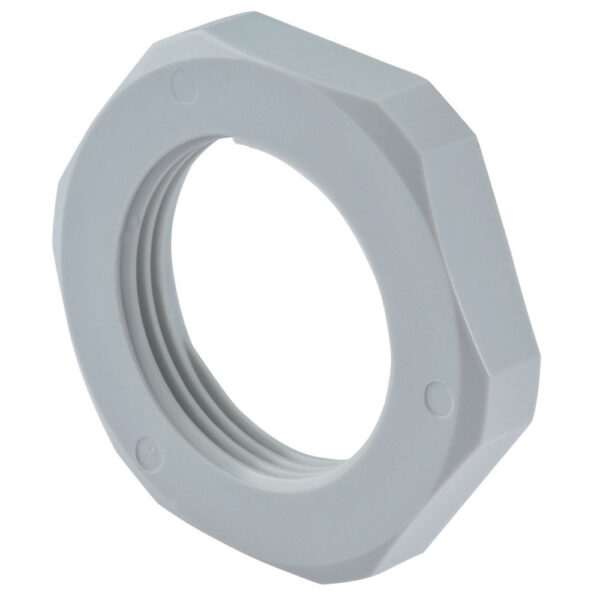 Gray Nylon Locking Nut M12 x 1.5 | NM-12-GY