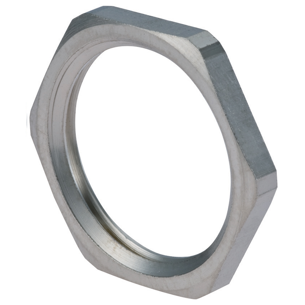 Nickel Plated Brass Locking Nut 1/2 NPT, NN-13-BR