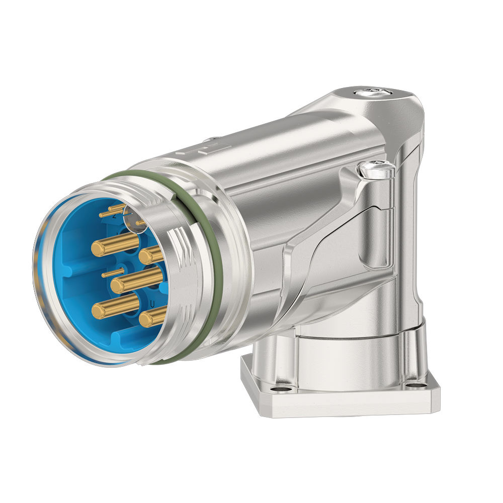 M40 Hybrid Connector Right Angle Male Twilock-S 327° Rotatable | S7.749.062.00S