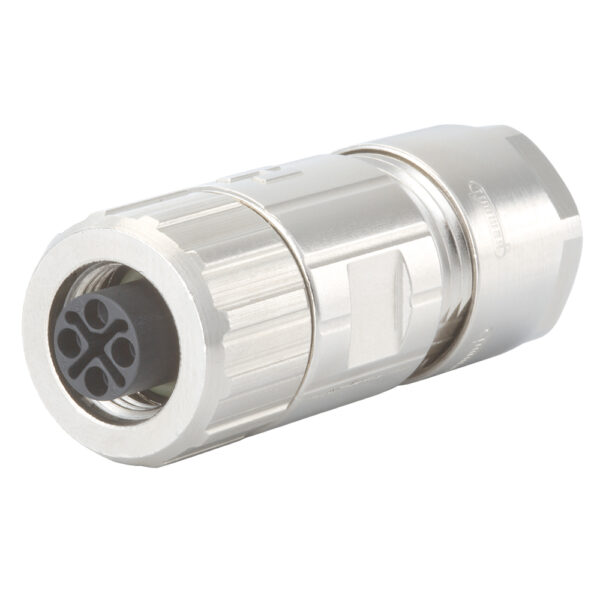 M12 Power straight Connector - Female Thread | SA712-7.S10.300.000