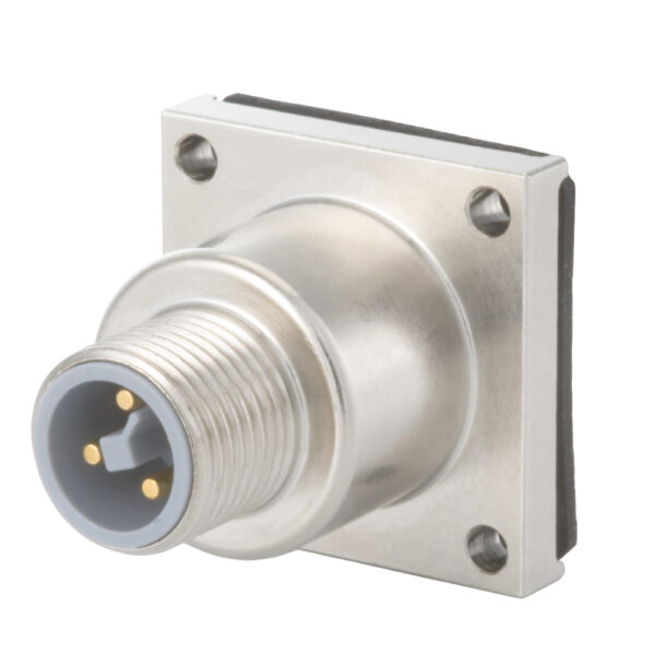 M12 Power Panel Connector w/Flange | SA712-7.S40.000.000