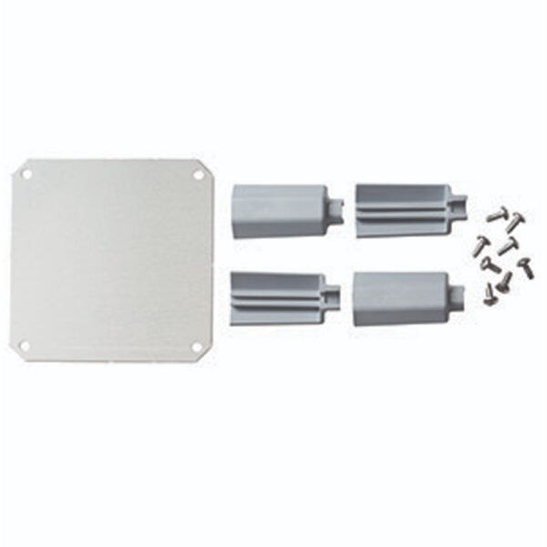 Mounting Panel Complete Steel White Face Plate Kit for 5"x5" enclosure | SSAFPK55-IMP