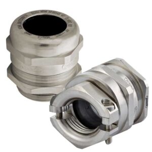 ex-e nickel plated brass cable glands